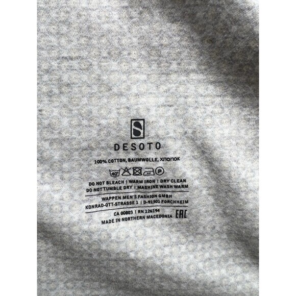 DESOTO Shirt Men's 2XL Patterned Multicolor Long Sleeve Button Up Spread Collar - Picture 5 of 5